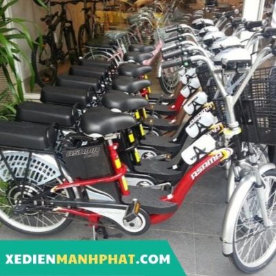 Xe đạp điện Asama cũ giá rẻ, bình ắc quy khỏe đi 30km/1 lần sạc