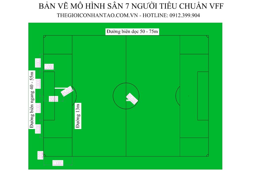 Khung thành của sân bóng đá 7 người lớn cỡ nào? – keo8386